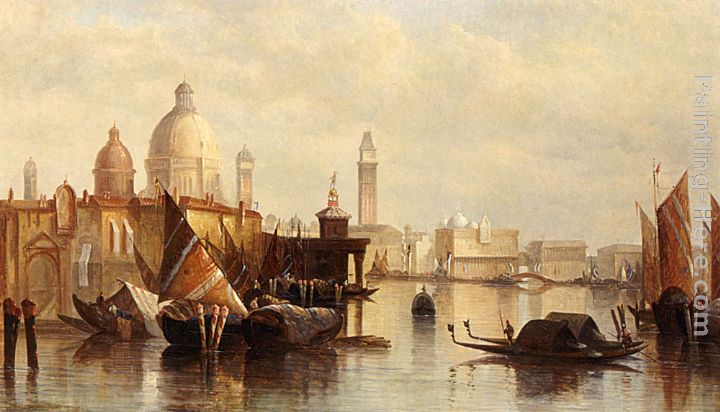 A View Of Venice painting - James Holland A View Of Venice art painting